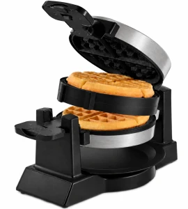 GOFROWNICA OBROTOWA PODWÓJNA 1400W WM2050 2 GOFRY BELGIJSKIE 180° MOCNA
